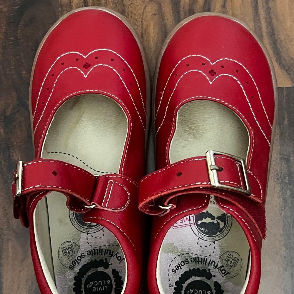 Livie & Luca Red Mary Jane Dress Shoes